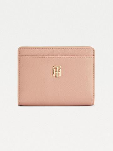 Női Tommy Hilfiger TH Monogram Medium Pénztárca Bézs | HU 713WNB
